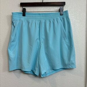 Lululemon Pace Breaker Linerless Short 7" Cyan Blue Training Athletic Gorpcore